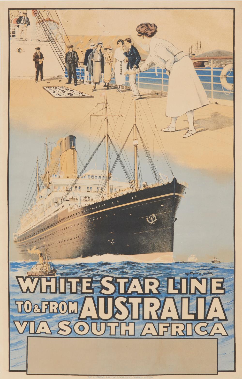 WHITE STAR LINE TO FROM AUSTRALIA 343ff8