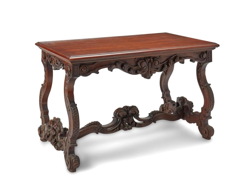 A VENETIAN STYLE CARVED WOOD TRESTLE 344066