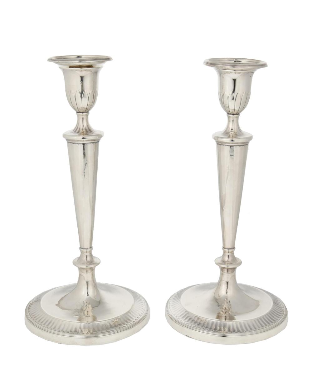 A PAIR OF GEORGIAN ENGLISH STERLING 344094