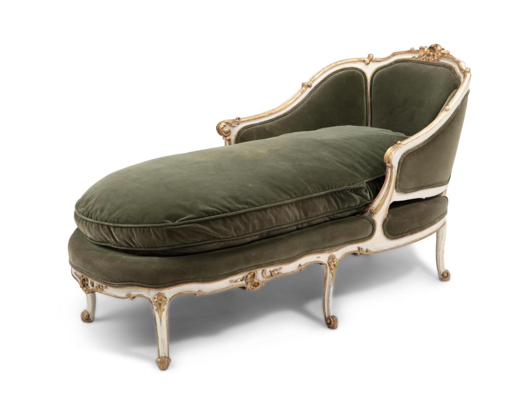 A FRENCH LOUIS XV-STYLE CHAISE