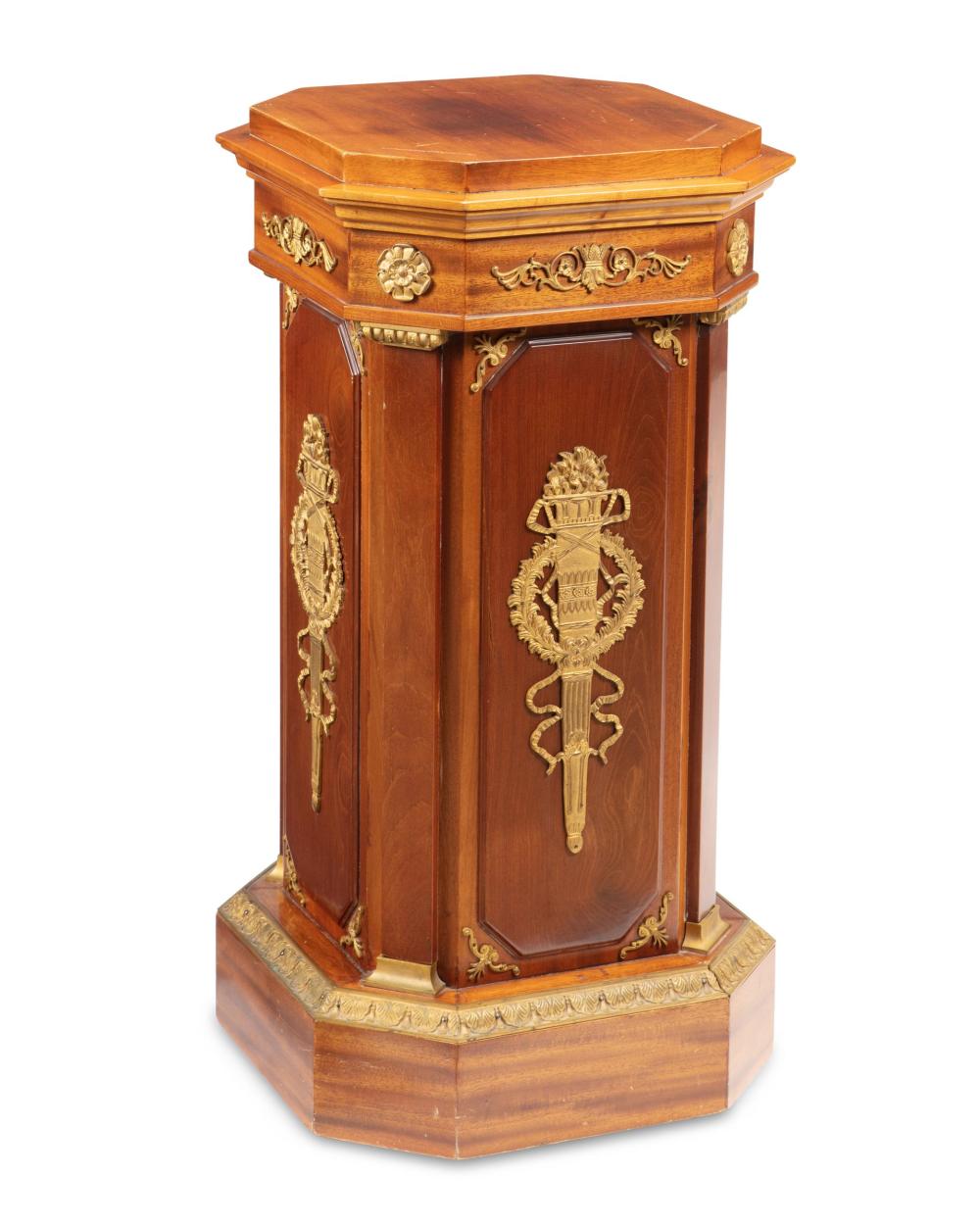 A FRENCH NEOCLASSICAL-STYLE PEDESTAL