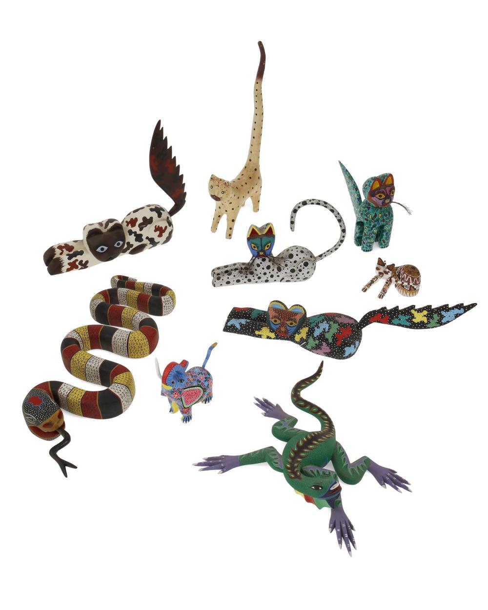 A GROUP OF OAXACAN ALEBRIJE WOOD