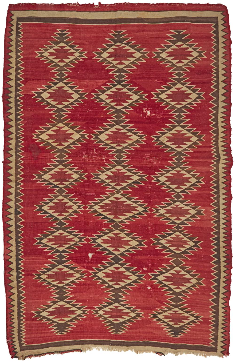 A LARGE GANADO-STYLE NAVAJO RUGA