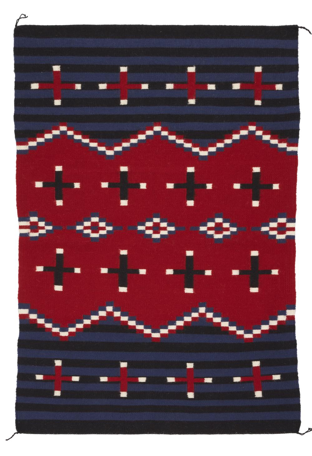 A NAVAJO MOKI REVIVAL TEXTILEA 344236