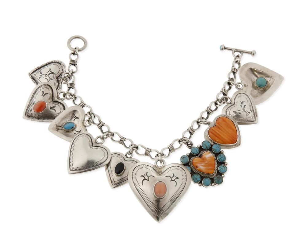 A SOUTHWEST STYLE SILVER HEART 3442b6