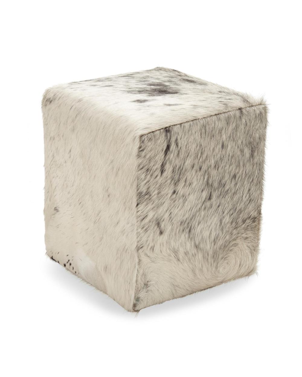 A GUS MODERN COWHIDE POUF OTTOMANA 34436b