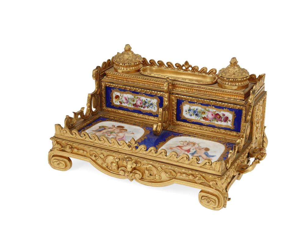 A S VRES STYLE PORCELAIN AND GILT BRONZE 34448c