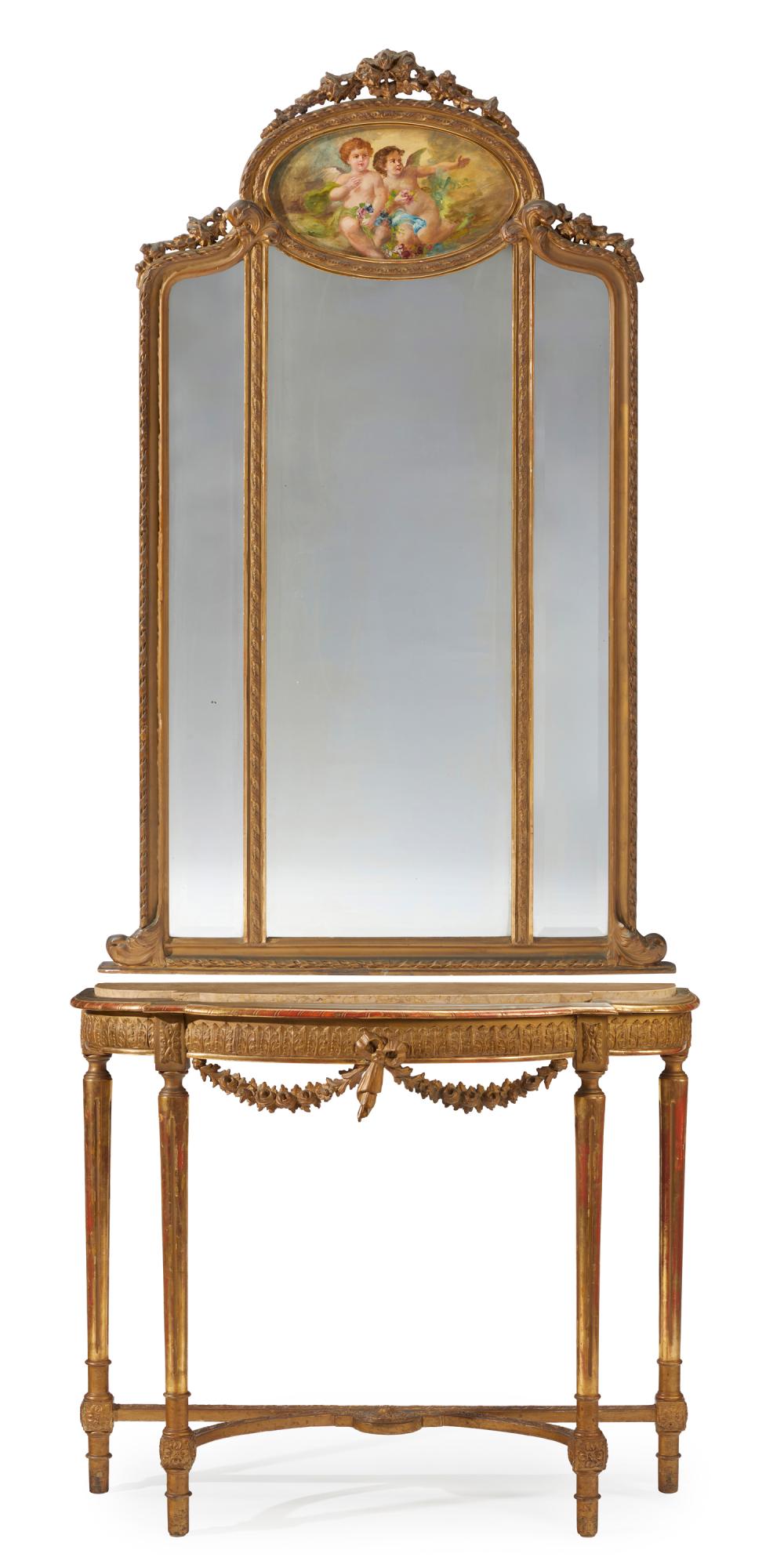 A FRENCH LOUIS XVI-STYLE CONSOLE