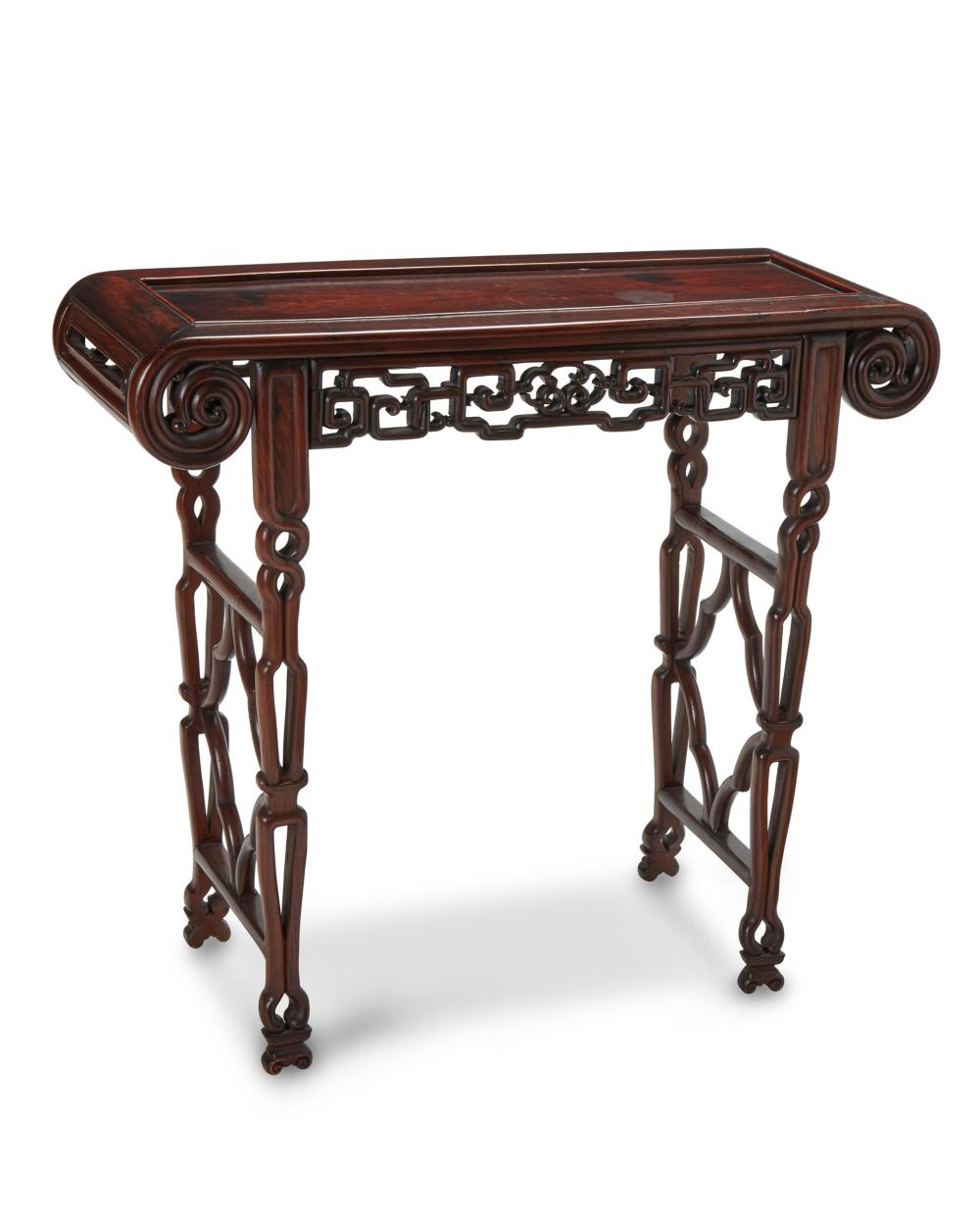 A CHINESE CARVED WOOD ALTAR TABLEA 344521
