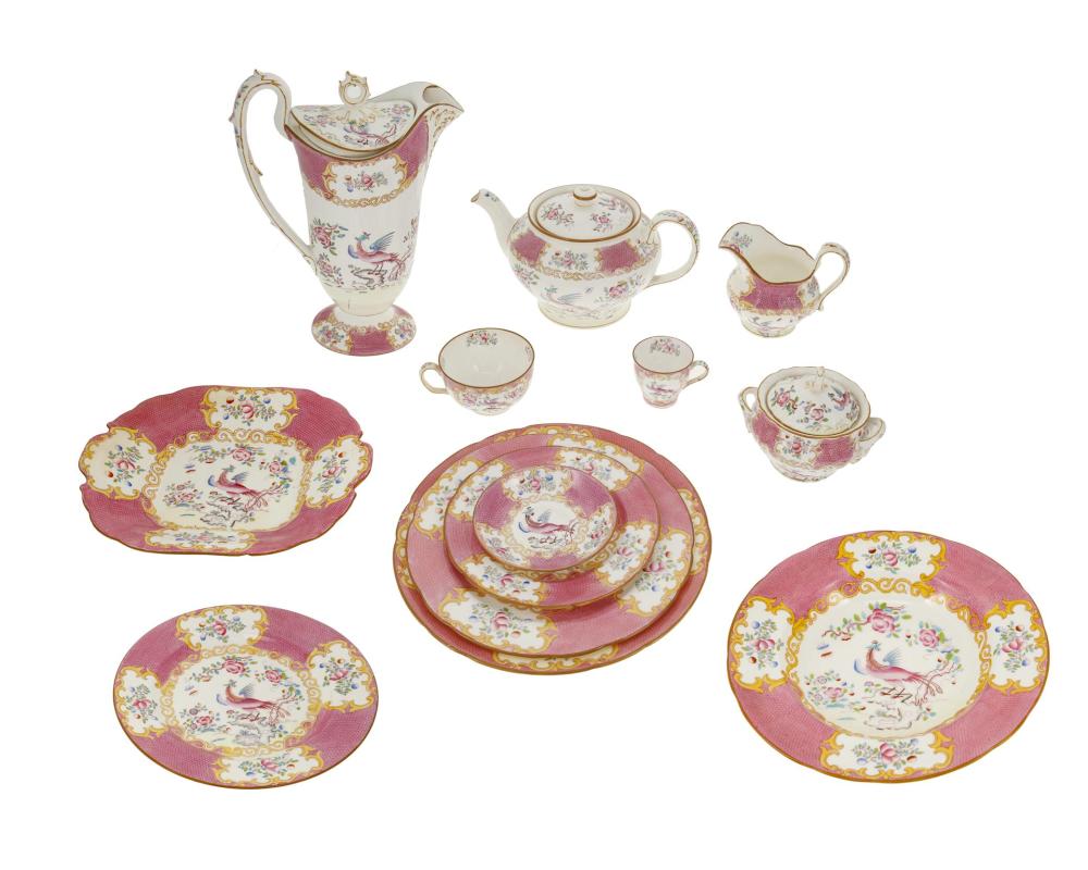 A MINTONS PINK COCKATRICE PORCELAIN 34456b