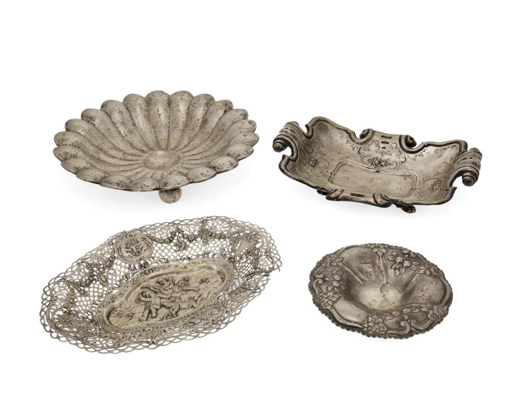 A GROUP OF CONTINENTAL SILVER SERVING