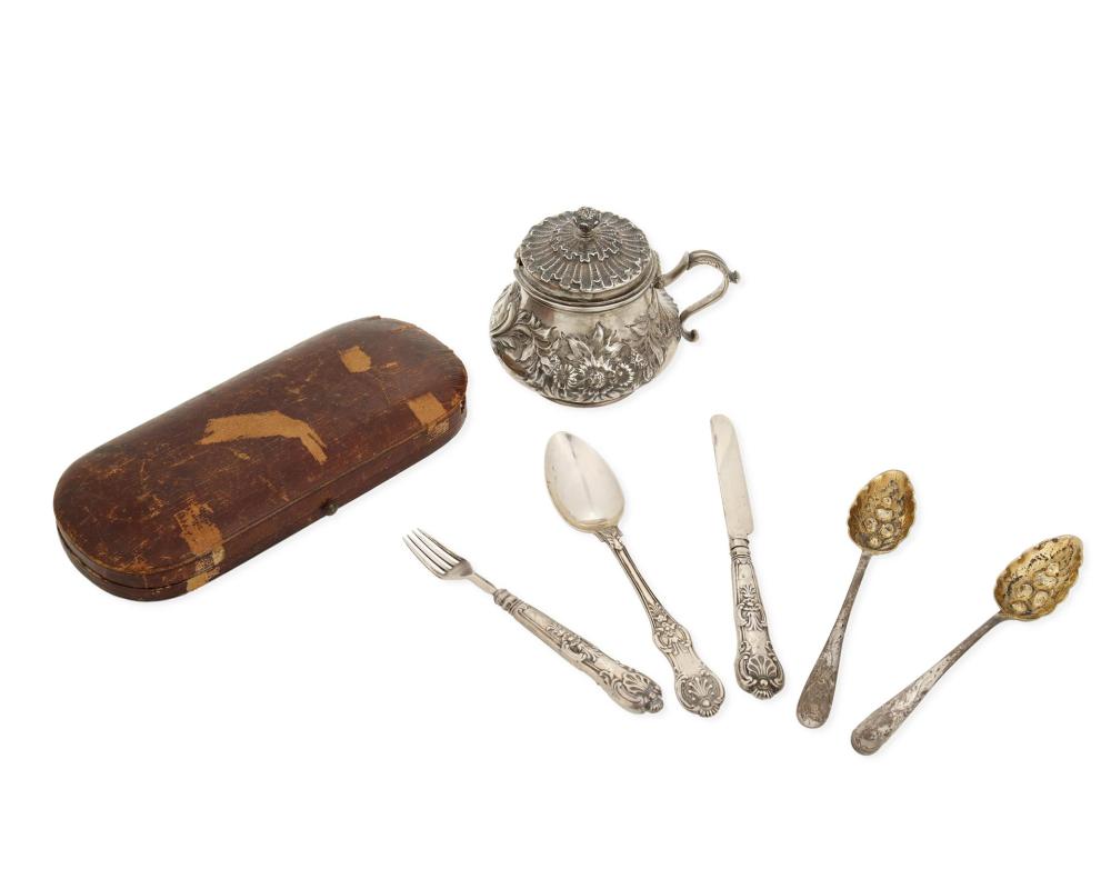 A GROUP OF ENGLISH STERLING SILVER