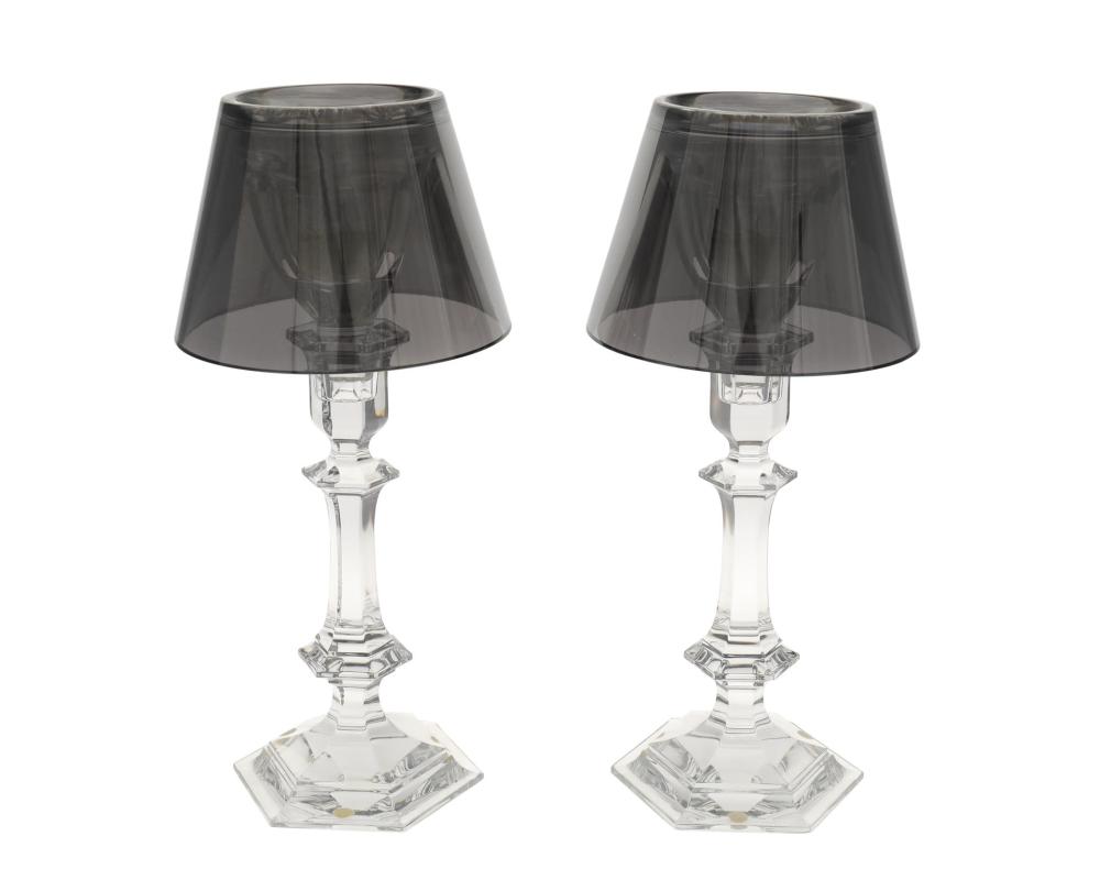 A PAIR OF BACCARAT HARCOURT OUR 3445cd