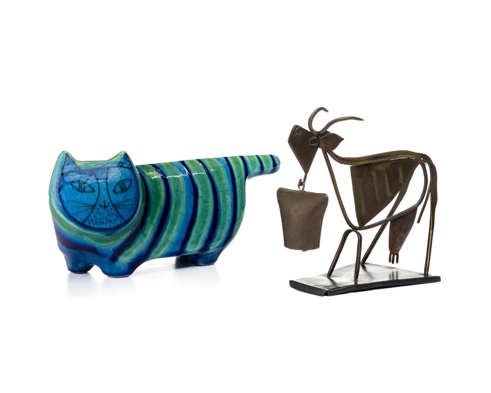 TWO MID CENTURY MODERN ANIMAL SCULPTURESTwo 344614