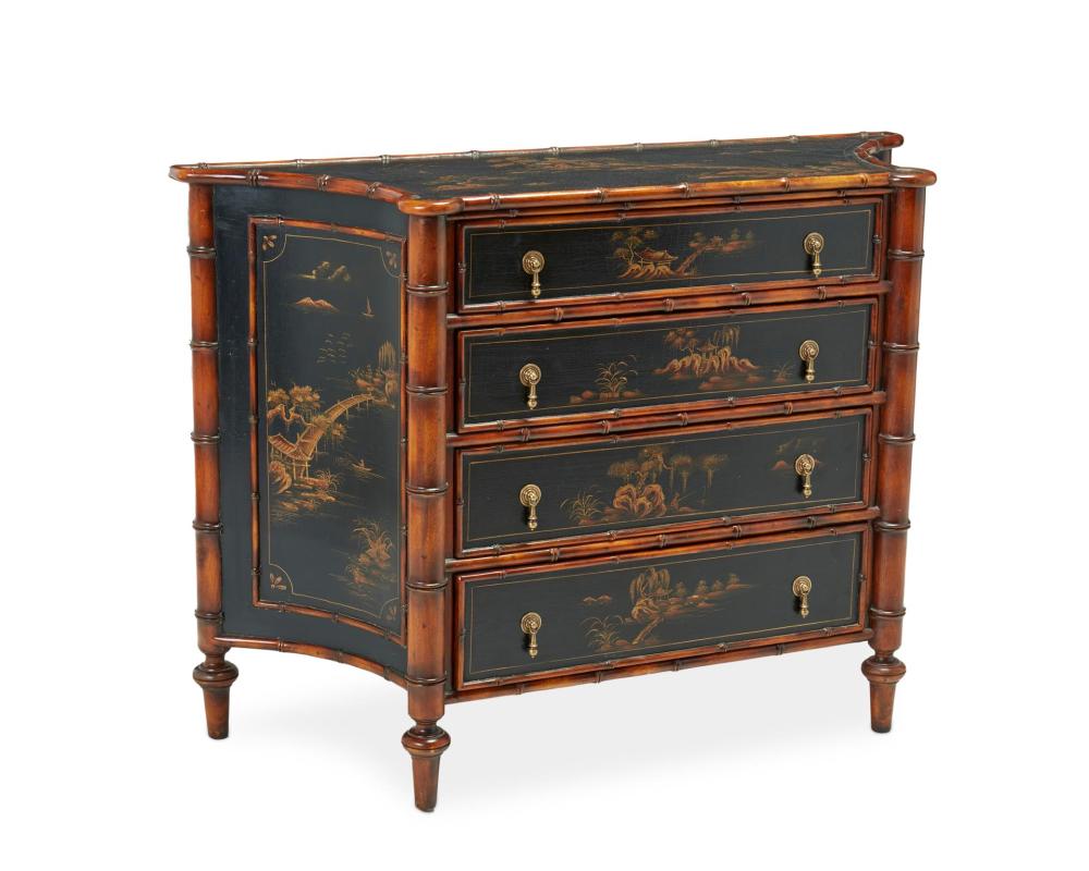 A CHINOISERIE CHEST OF DRAWERSA