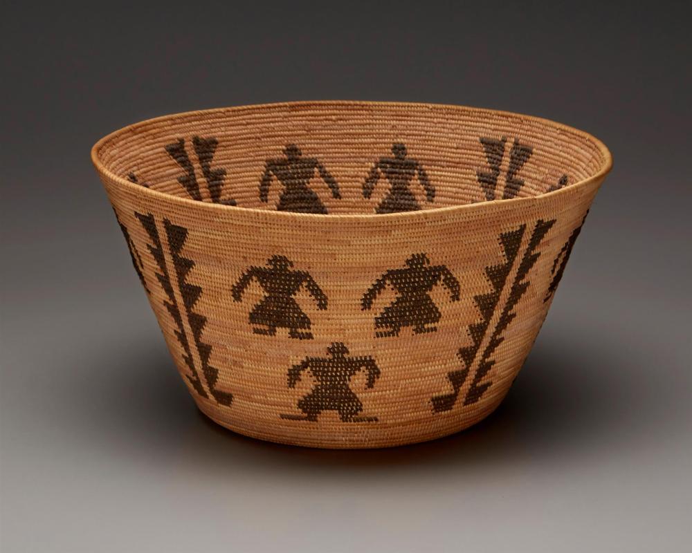 A POLYCHROME YOKUTS BASKETA polychrome 34475b