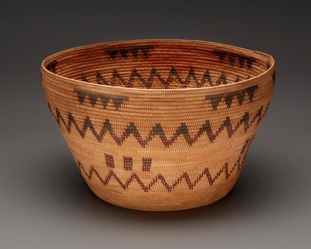 A POLYCHROME YOKUTS BASKETA polychrome 344764