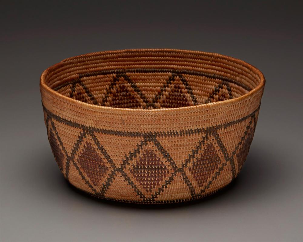 A POLYCHROME YOKUTS BASKETA polychrome 344776