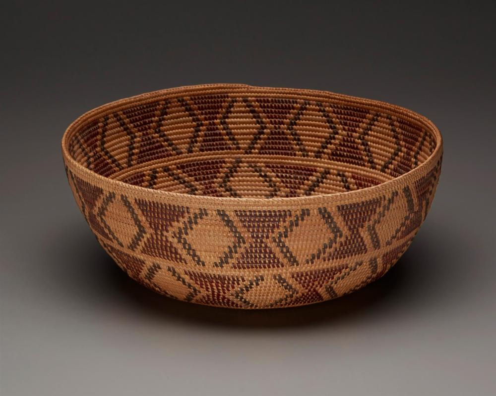 A POLYCHROME YOKUTS BASKETA polychrome 344777