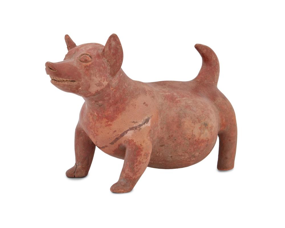 A PRE-COLUMBIAN COLIMA CERAMIC DOG EFFIGYA