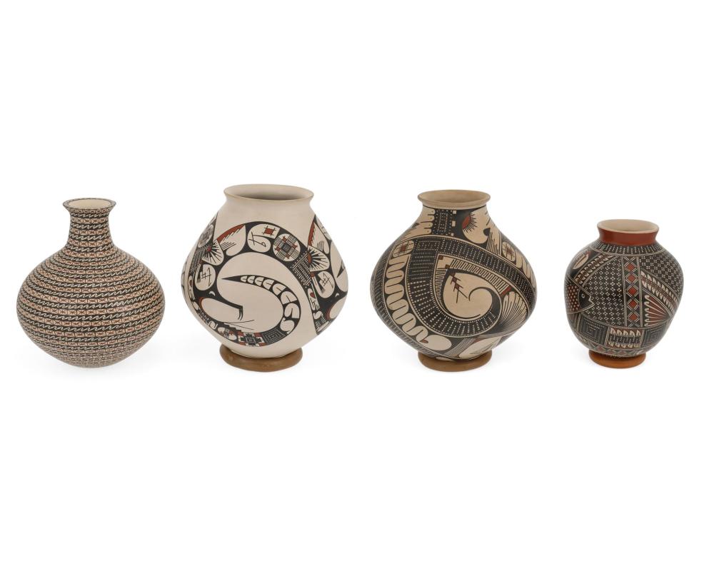 A GROUP OF MATA ORTIZ POTTERY VESSELSA 344807