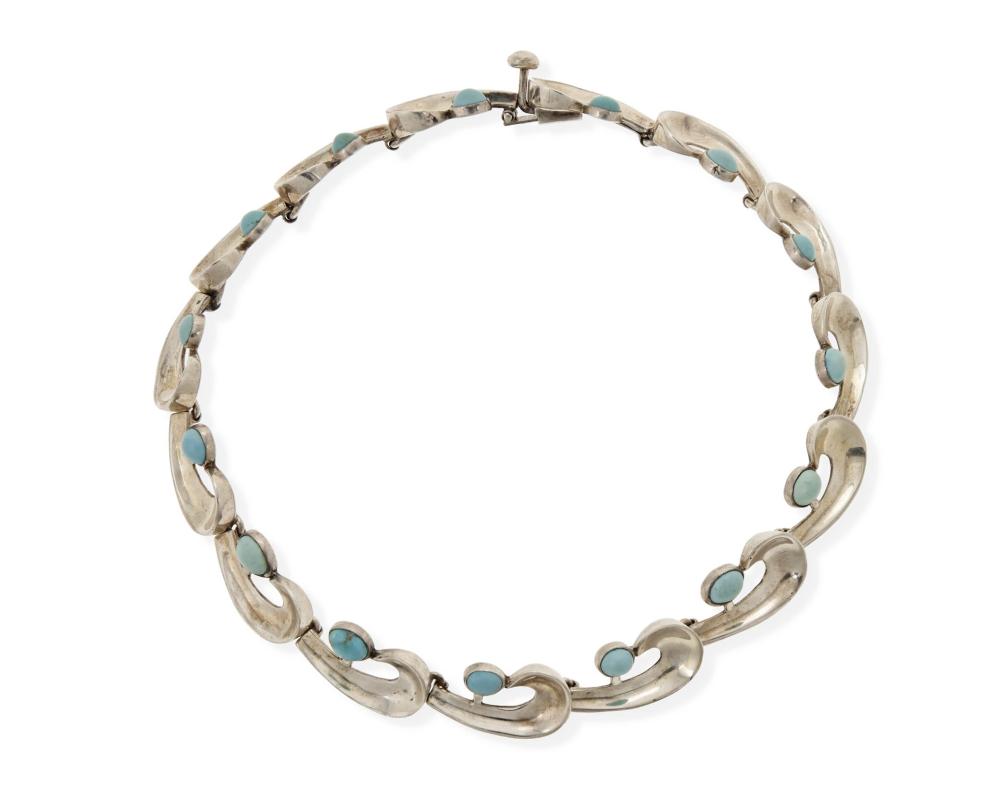 AN ANTONIO PINEDA SILVER AND TURQUOISE