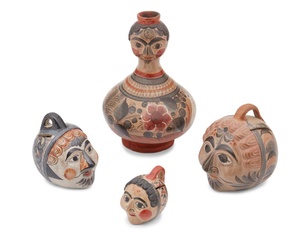 A GROUP OF TONALá POTTERY ITEMSA