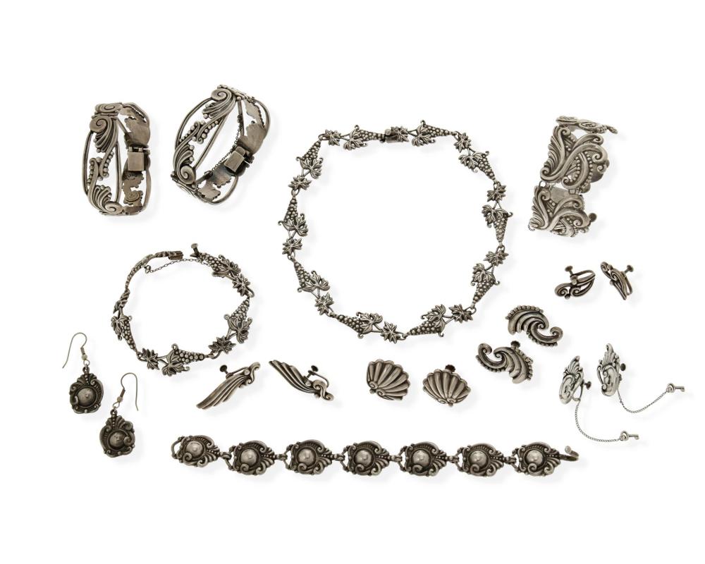 A LARGE GROUP OF MARGOT DE TAXCO SILVER