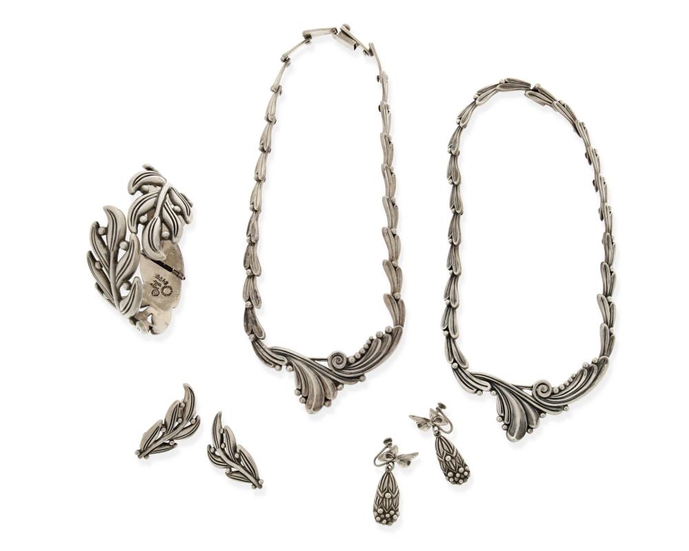 A GROUP OF MARGOT DE TAXCO SILVER