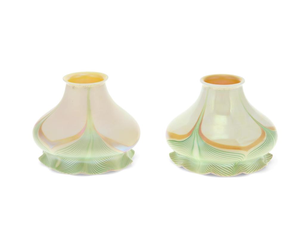 TWO QUEZAL STYLE ART GLASS SHADESTwo 344964