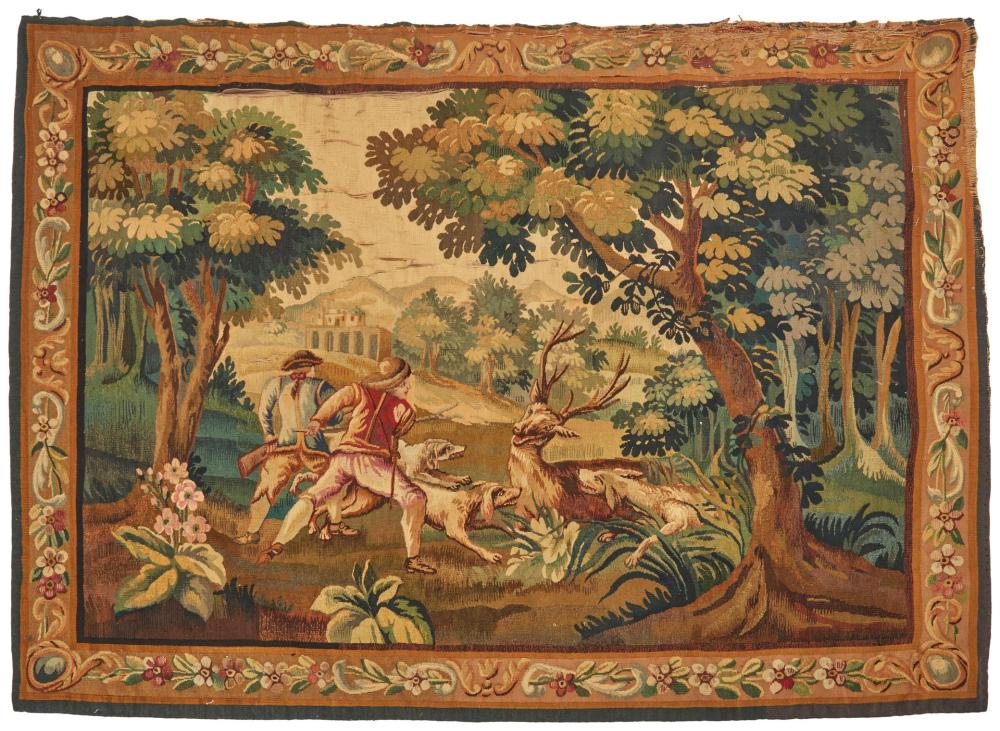 A CONTINENTAL WOVEN TAPESTRYA Continental 34498c