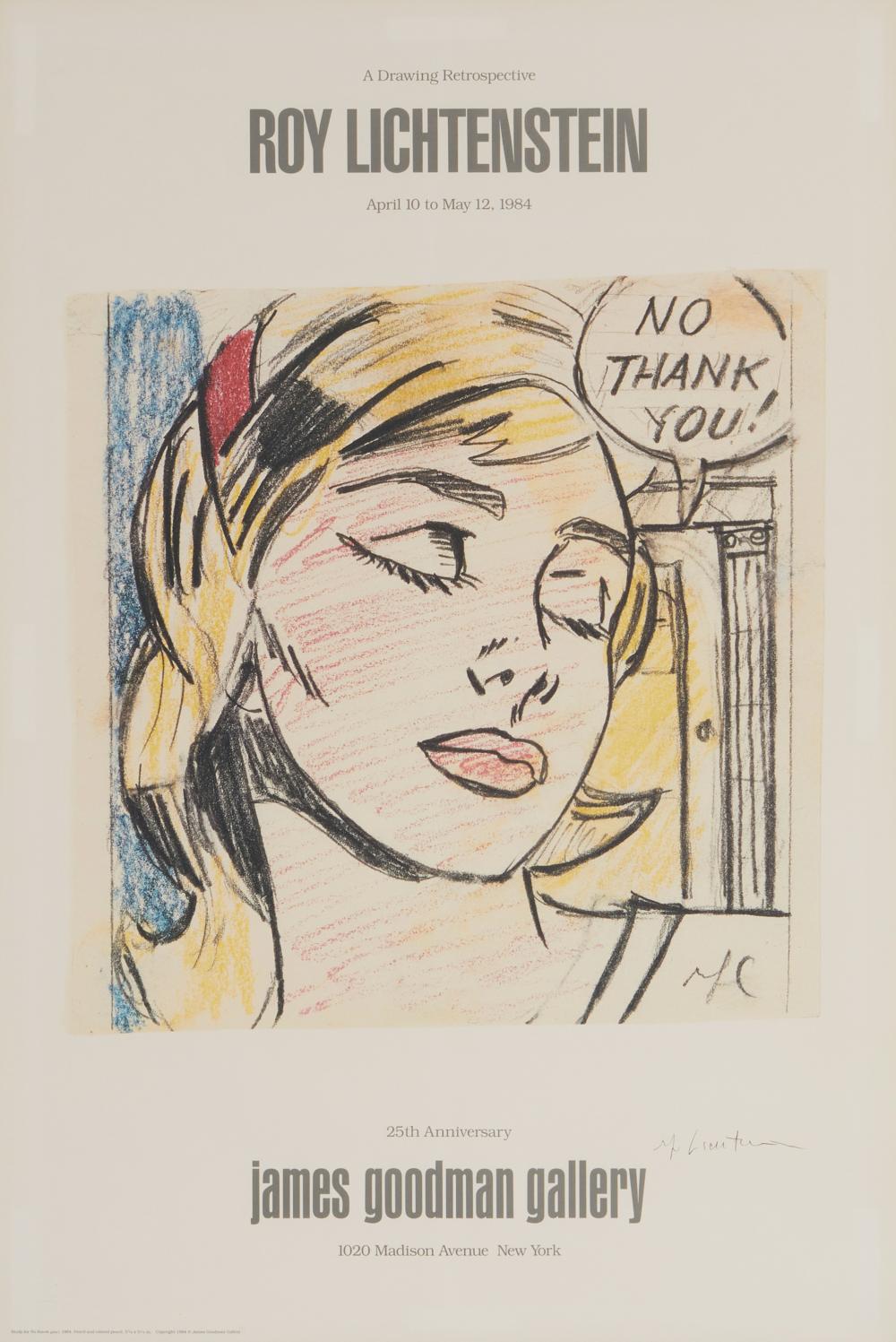 AFTER ROY LICHTENSTEIN, (1923-1997,