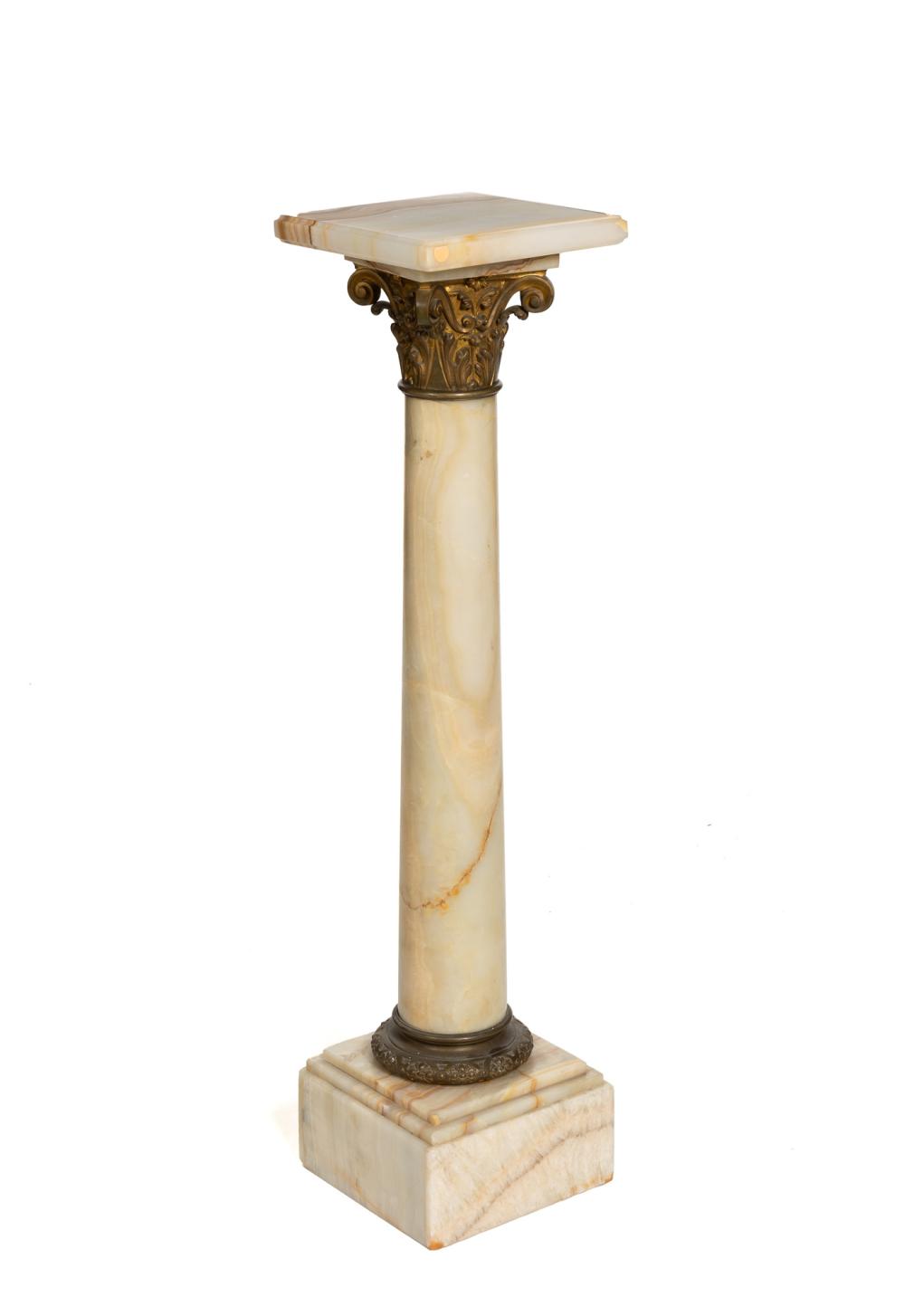 A MARBLE PEDESTAL WITH BRONZE MOUNTSA 344ac8