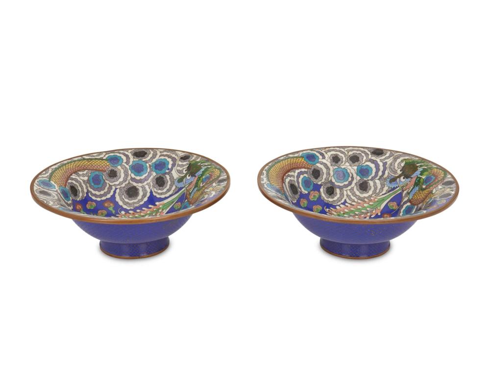 A PAIR OF CHINESE CLOISONNé BOWLSA