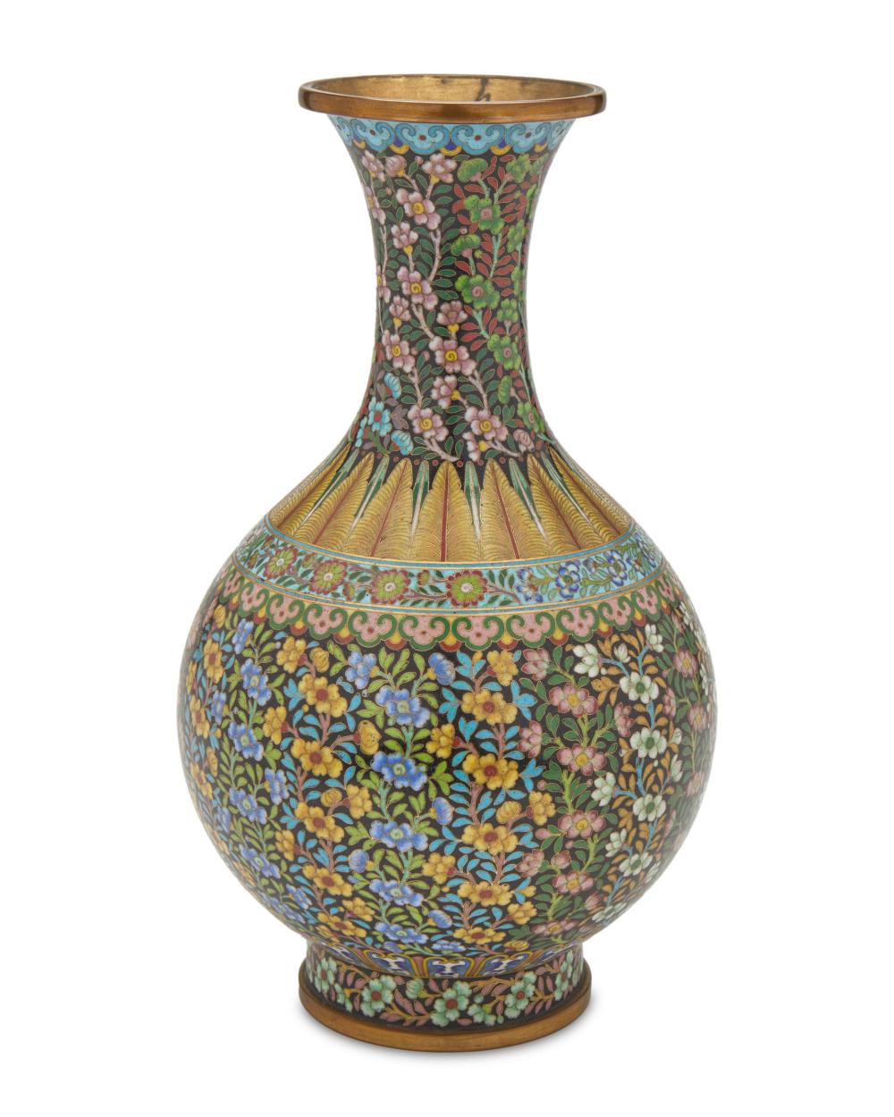 A CHINESE CLOISONNé VASEA Chinese