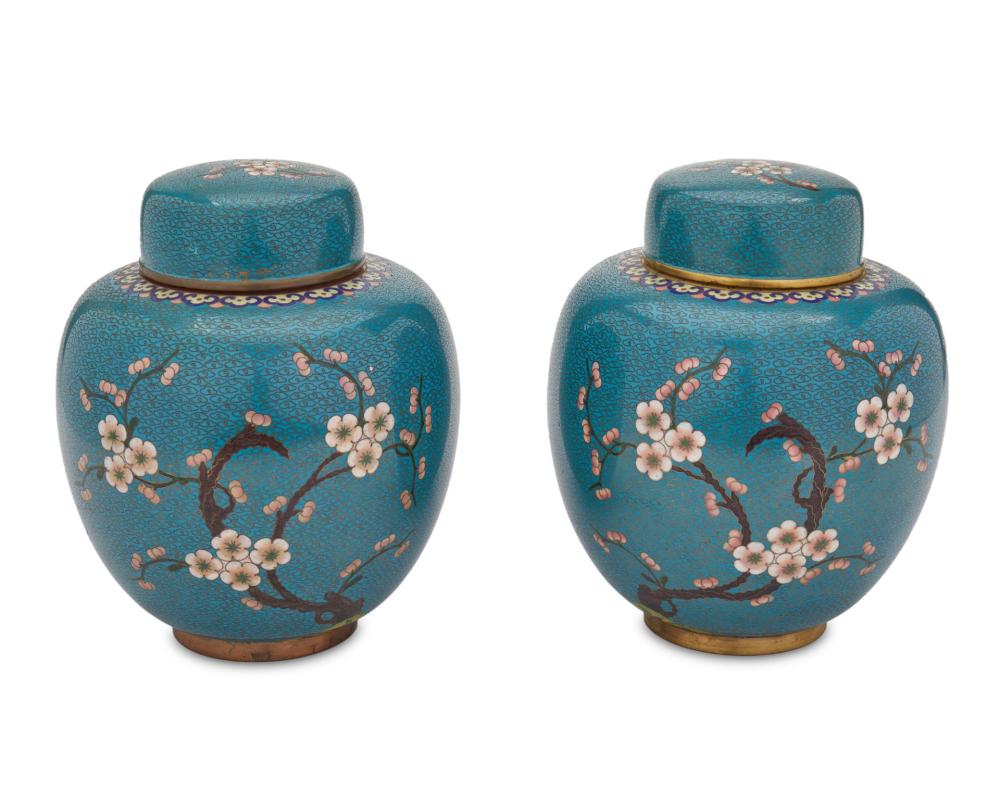 A PAIR OF CHINESE CLOISONN GINGER 344c95