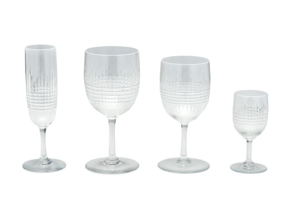 A SET OF BACCARAT NANCY CUT CRYSTAL 344dfd