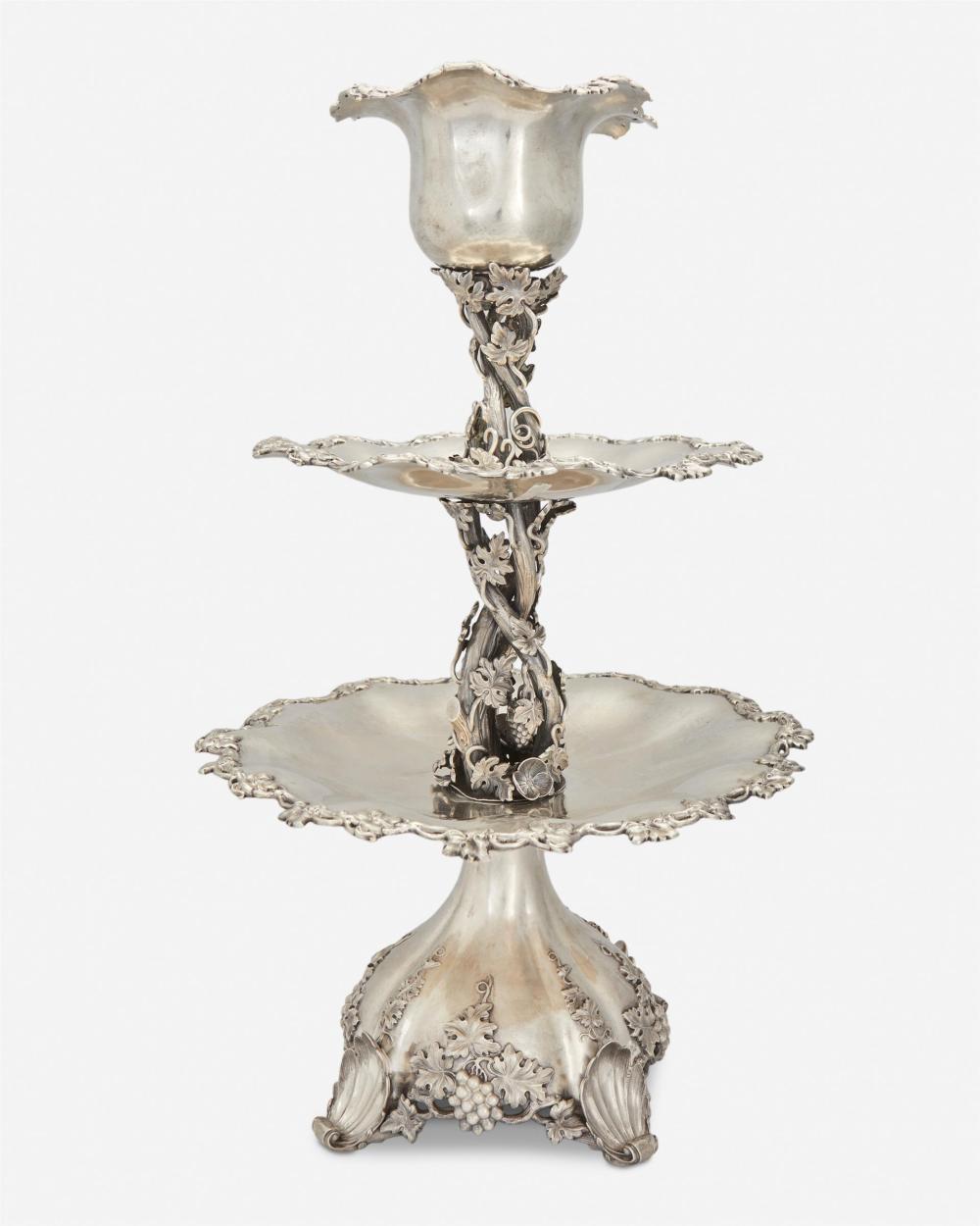 A SWEDISH SILVER CENTERPIECE BY