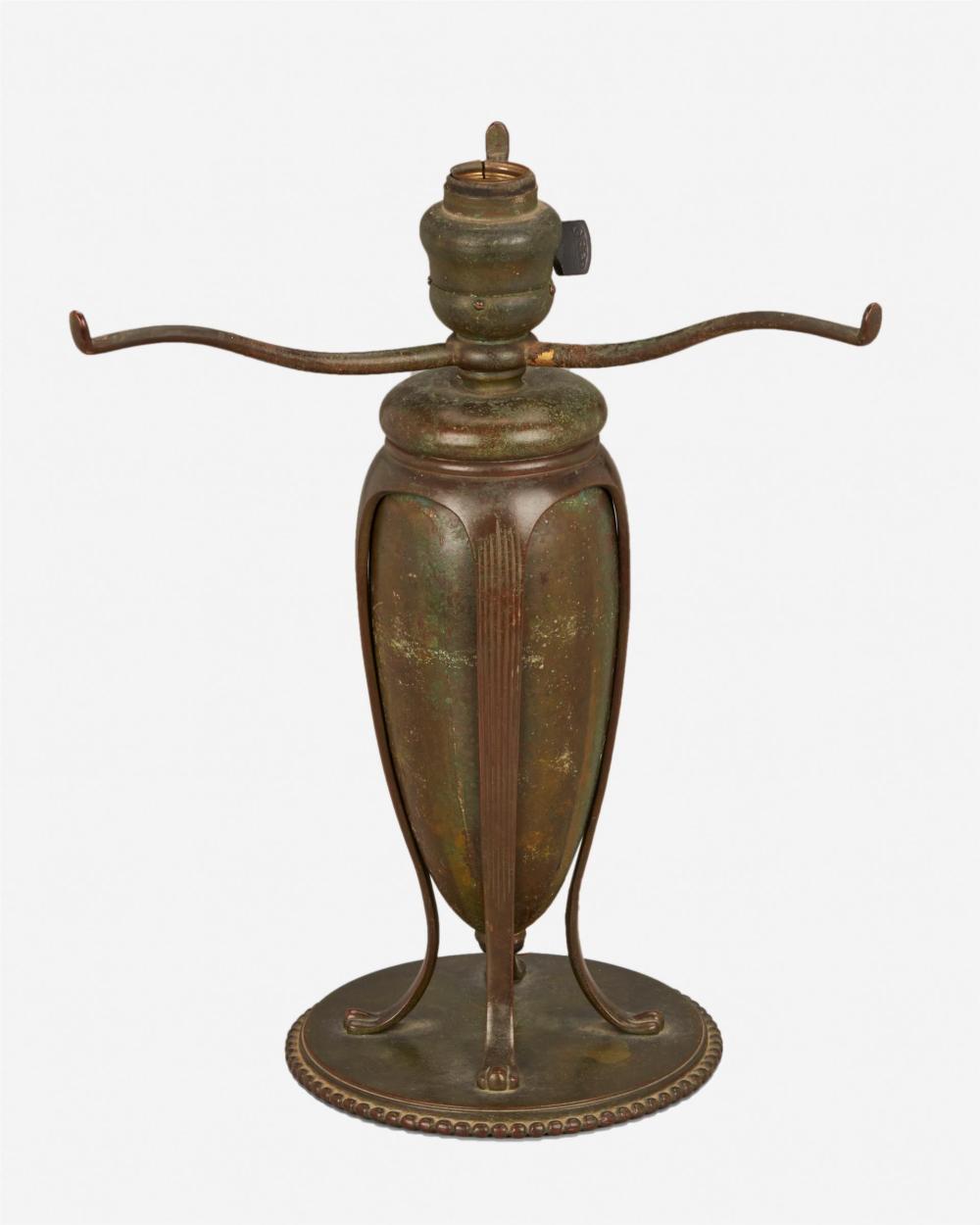 A TIFFANY STUDIOS GREEK TABLE LAMP