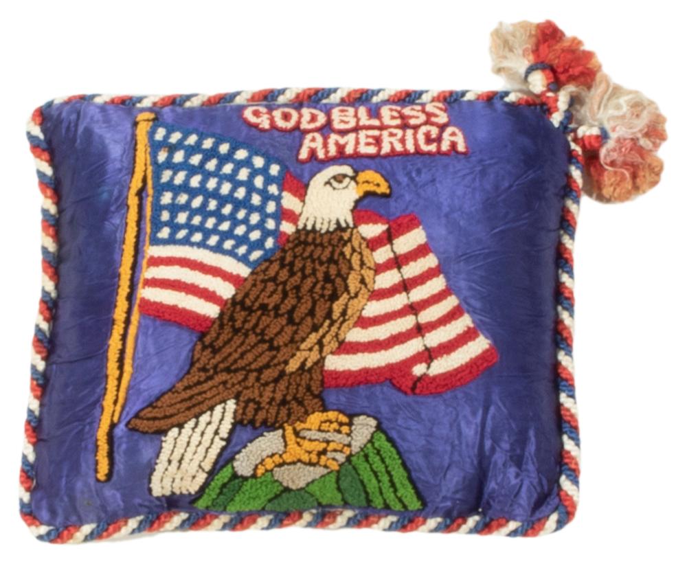 A SILK AMERICANA "GOD BLESS AMERICA"