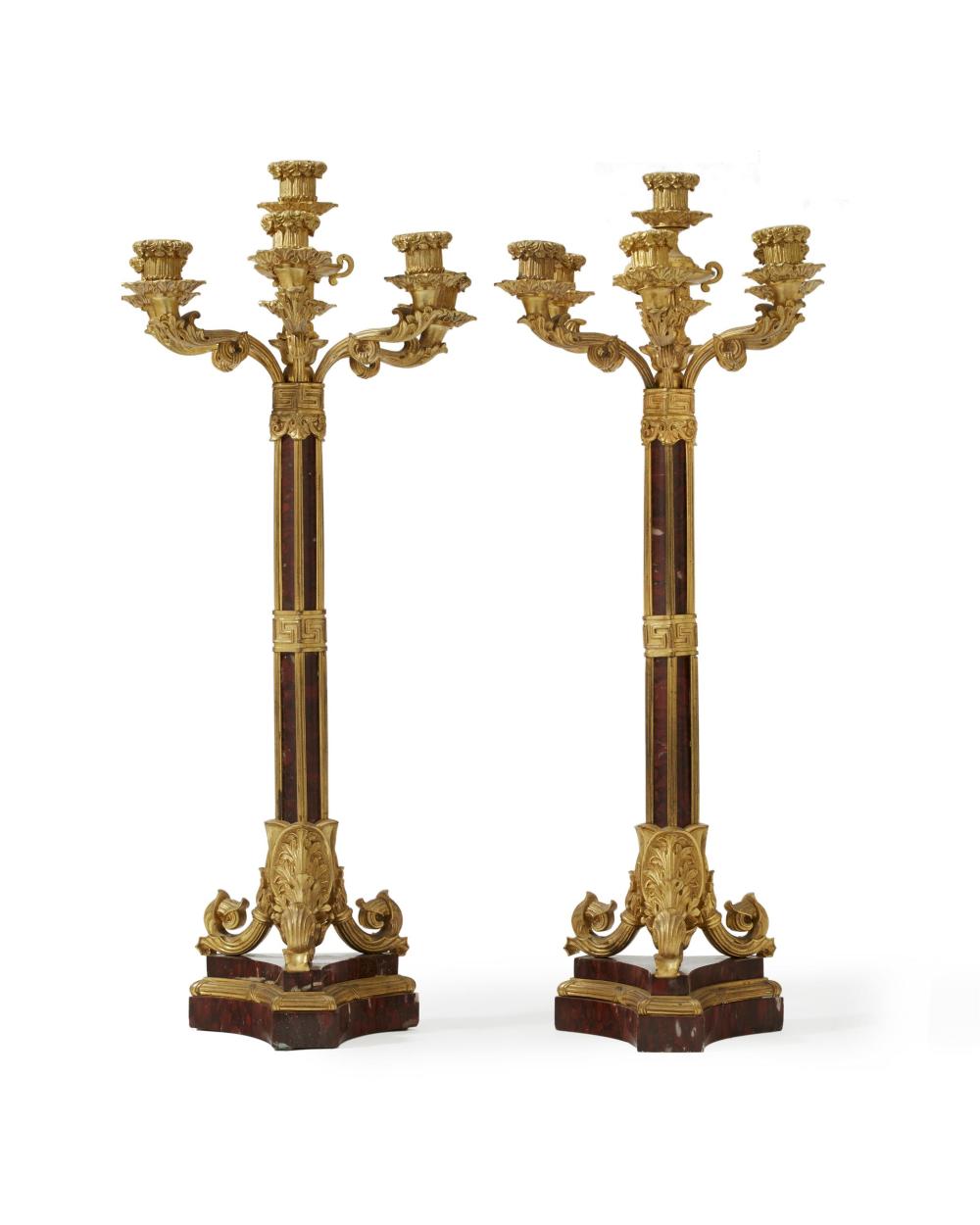 A PAIR OF FRENCH GILT BRONZE AND 34511b