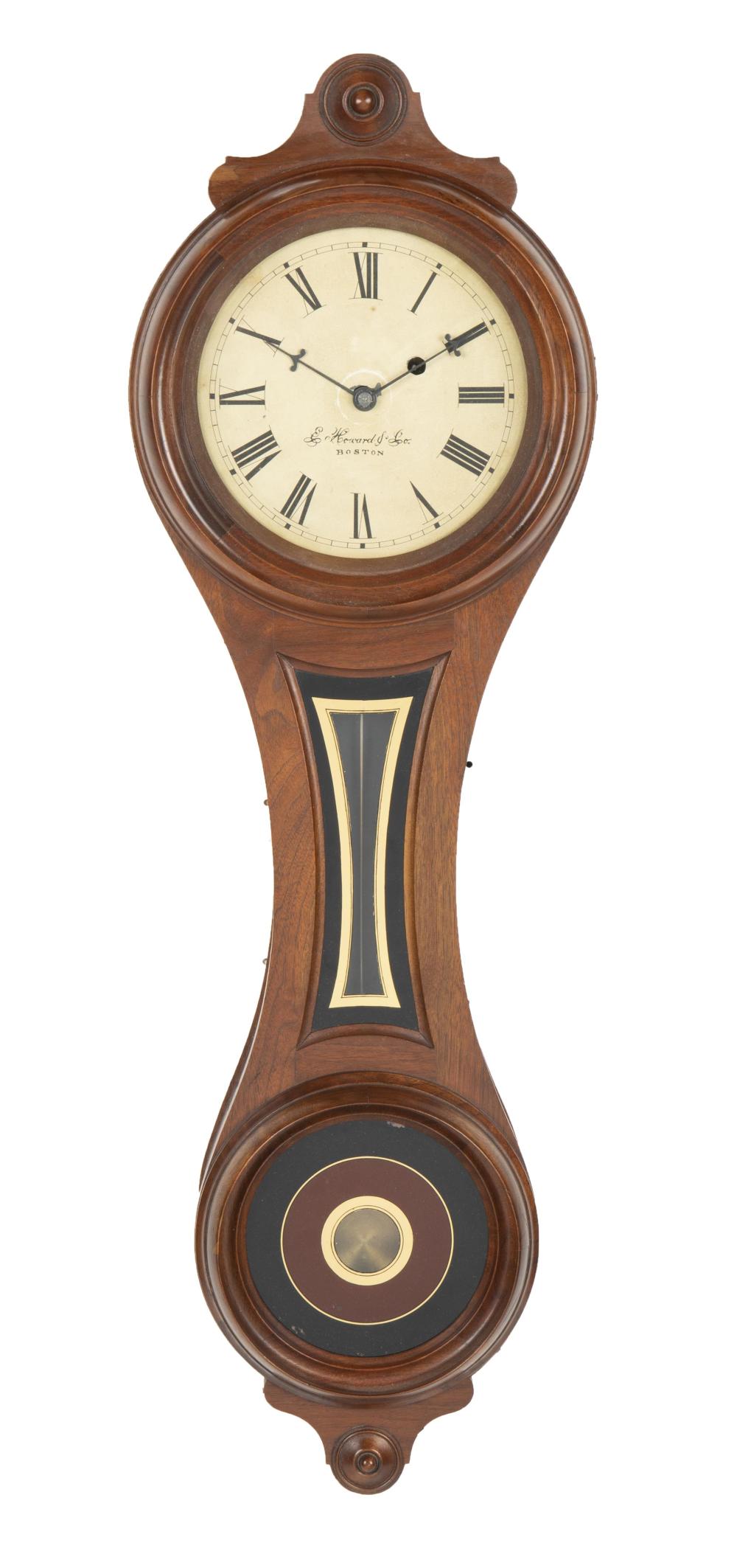 AN E. HOWARD FIGURE EIGHT BANJO CLOCKAn