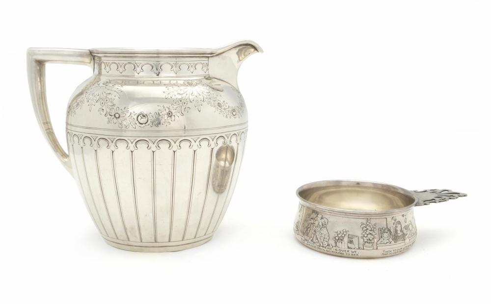 TWO AMERICAN STERLING SILVER HOLLOWARE
