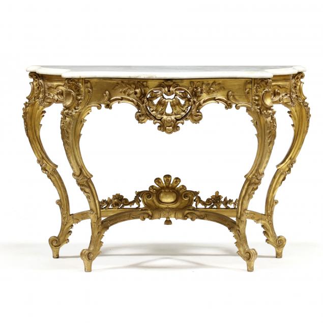 LOUIS XV STYLE CARVED AND GILT 3451a3