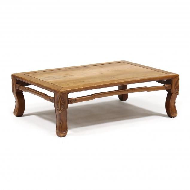 CHINESE CARVED HARDWOOD LOW TABLE 345223