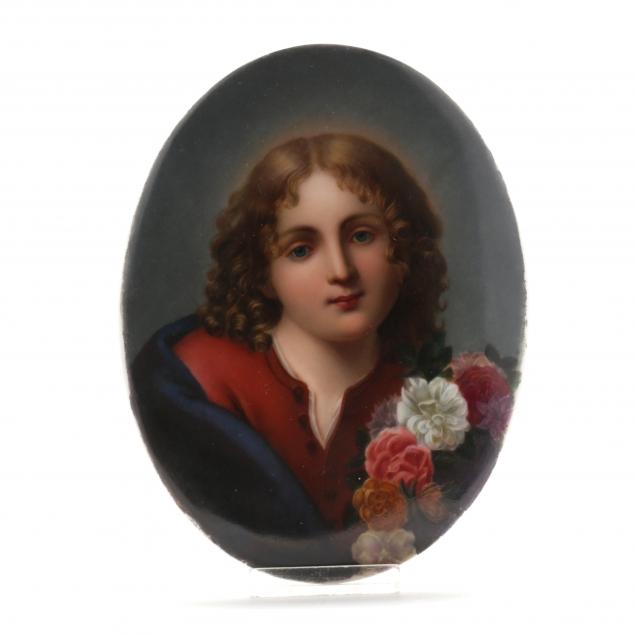 KPM OVAL PORCELAIN PLAQUE Late