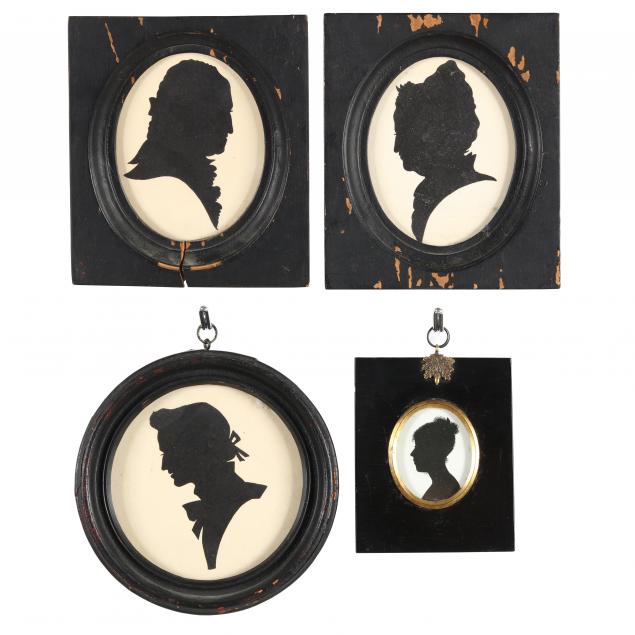 FOUR DECORATIVE SILHOUETTES INCLUDING 34529f