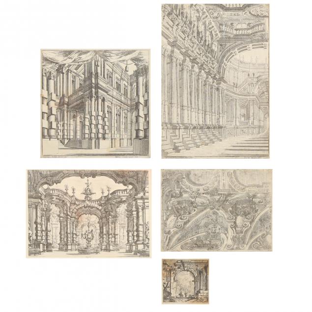 FOUR ANTIQUE ITALIAN ARCHITECTURAL 3452ea