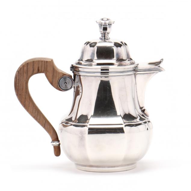 FRENCH SILVER PLATED COFFEE POT 34533c