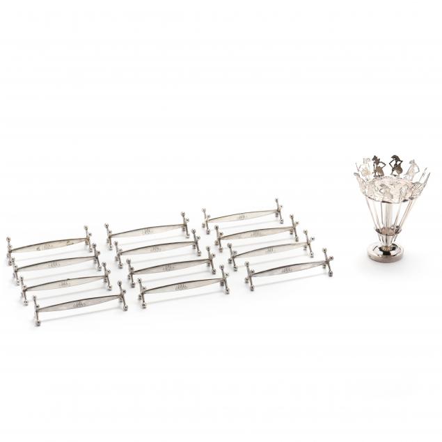 COLLECTION OF SILVER TABLE ACCESSORIES
